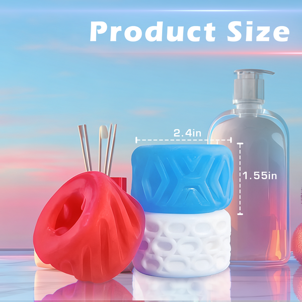 Male Masturbator Adult Sex Toys for Men, 6-Texture Reversible Pocket Pussy Stroker Kit, Penis Blowjob Masturbators Pocket Pussies, Mens Jelly Realistic Egg Masturbation Sleeve, Kinky Onahole Sex Toy