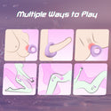 Couples Male Sex Bedroom Toys for Both Adult, Full Liquid Silicone Soft Penis Ring Vibrator, Couple Mens Women Sex Toy, 0.09LB Mini Long Distance APP Remote Control Kinky Sex Games for Men Erection