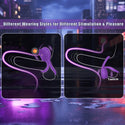 Vibrating Cock Ring with Rose Clitoral Stimulator, Pleasure Penis Ring Vibrator Couples Adult Sex Toys for Men Women, 7 Vibrations Male Couple Sex Toy Clitoris Vibrator, Cock Rings Vibrators for Men