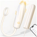 2-in-1 Tampon-Shaped Wearable Bullet Vibrator, 100% Liquid Silicone App Remote Control Clit G Spot Vibrator, Couples Women Adult Sex Toys Games, BARWAY Mini Clitoral Stimulator Female Panty Sex Toy