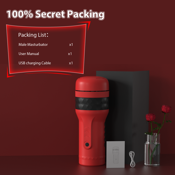 Male Masturbator Adult Sex Toys for Men with 7 Sleeve Tightness Levels, Automatic Vibrating Realistic Pocket Pussy, Penis Vibrator Stroker, Onahole Blowjob Sex Toy Machine for Men Masturbation