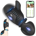 Adjustable Male Masturbator Penis Vibrator Trainer, Adult Sex Toys for Men,4 in 1 Vibrating APP Controlled Mens Sex Toy Stroker with Cock Ring,MHYNNR Hands Free Testicle Masturbators Vibrators for Men