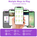 Couples Male Sex Bedroom Toys for Both Adult, Full Liquid Silicone Soft Penis Ring Vibrator, Couple Mens Women Sex Toy, 0.09LB Mini Long Distance APP Remote Control Kinky Sex Games for Men Erection