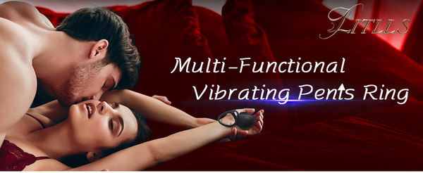 Vibrating Cock Ring with Clitoral Stimulator, 3 in 1 Pleasure Penis Ring Vibrator Couples Adult Sex Toys for Men Women, LITLLS 9 Vibrations Male Couple Sex Toy Game for Men Erection Sex Kinky
