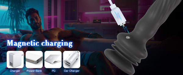 Anal Male Adult Sex Toys - Wriggling Rotating Vibrating Prostate Massager Anal Butt Plug Sex Toy for Men Women Couples, Porinda Remote Control Anal Dildo Vibrator with Suction Cup, 7 Modes Anal Beads