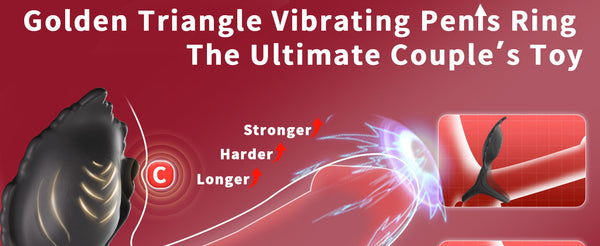 Vibrating Cock Ring with Clitoral Stimulator, 3 in 1 Pleasure Penis Ring Vibrator Couples Adult Sex Toys for Men Women, LITLLS 9 Vibrations Male Couple Sex Toy Game for Men Erection Sex Kinky