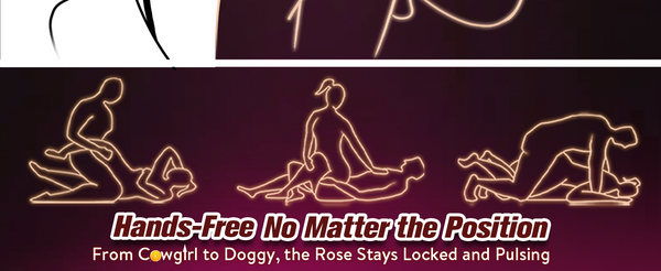 Couples Rose App Remote Control Wearable Vibrator, Couple Women Adult Sex Toys Games for Men, Hands Free Panty Clitoris Vibrator Vibrating Cock Ring, ZOOPLOU BDSM Female Sex Toy Clitoral Stimulator