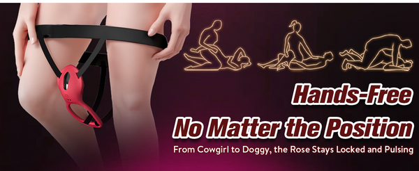 Couples Rose App Remote Control Wearable Vibrator, Couple Women Adult Sex Toys Games for Men, Hands Free Panty Clitoris Vibrator Vibrating Cock Ring, ZOOPLOU BDSM Female Sex Toy Clitoral Stimulator