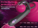Vibrating Anal Butt Plug with Cock Ring Rabbit Clitoral Stimulator, Strap On Double Anal Dildo,Anal Couples Male Adult Sex Toys for Men Women,Fatdhu Small Penis Ring Vibrator Prostate Massager Sex Toy