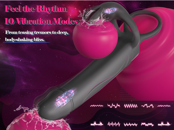 Vibrating Anal Butt Plug with Cock Ring Rabbit Clitoral Stimulator, Strap On Double Anal Dildo,Anal Couples Male Adult Sex Toys for Men Women,Fatdhu Small Penis Ring Vibrator Prostate Massager Sex Toy