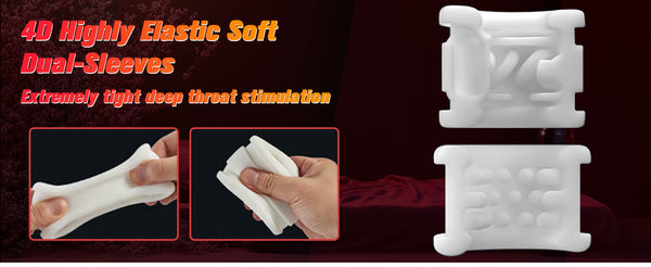 Male Masturbator Adult Sex Toys for Men - Dual-Sleeve Automatic Thrusting Rotating Vibrating Blowjob Sex Machine Oral Sex Toy Stroker Penis Vibrator, MHYNNR Mens Masturbators Cup Pocket Pussy for Men