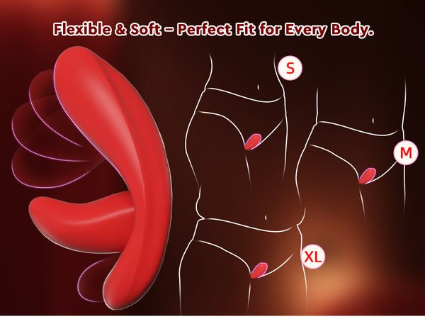 Tongue Oral Remote Control Wearable Vibrator, Couples Women Adult Sex Toys Games, APP Mini Panty Vibrator Clitoral Vaginal Stimulator, HOESDIK 10 Vibrations Couple Female Kinky Sex Toy Game Play