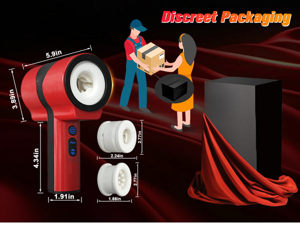 Male Masturbator Adult Sex Toys for Men - Dual-Sleeve Automatic Thrusting Rotating Vibrating Blowjob Sex Machine Oral Sex Toy Stroker Penis Vibrator, MHYNNR Mens Masturbators Cup Pocket Pussy for Men