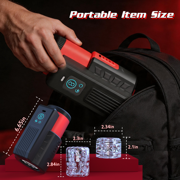Male Masturbator Adult Sex Toys for Men - Detachable 2-in-1 Automatic Thrusting Rotating Vibrating Penis Vibrator Stroker, Mens Blowjob Oral Sex Toy Masturbation, Pocket Pussy for Men