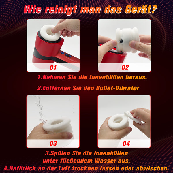 Masturbieren für Männer Elektrisch, Doppelhülle mit Stoß Rotation Vibration Sex Spielzeug für die Männer, Blowjob Taschenmuschi Sexmaschine Masturbator Realistisch, YAWNSHE Penis Vibrator Sexspielzeug