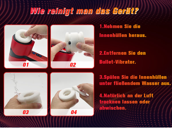 Masturbieren für Männer Elektrisch, Doppelhülle mit Stoß Rotation Vibration Sex Spielzeug für die Männer, Blowjob Taschenmuschi Sexmaschine Masturbator Realistisch, YAWNSHE Penis Vibrator Sexspielzeug