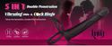 Anal Couples Male Adult Sex Toys - Strap On Anal Dildo with Vibrating Cock Ring, Vibrating Anal Butt Plug Penis Sleeve Vibrator Sex Toy 10 Vibrations, LNIIY Double Dildo for Men Couple Women Pleasures
