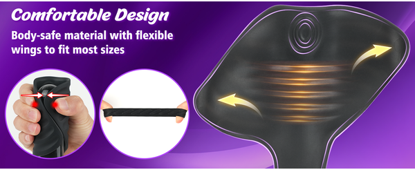 Adjustable Cock Ring with Vibrating Testicle Stimulator for Men Hands-Free Male Masturbation Vibrating Penis Training Device Adult Sex Toys for Men