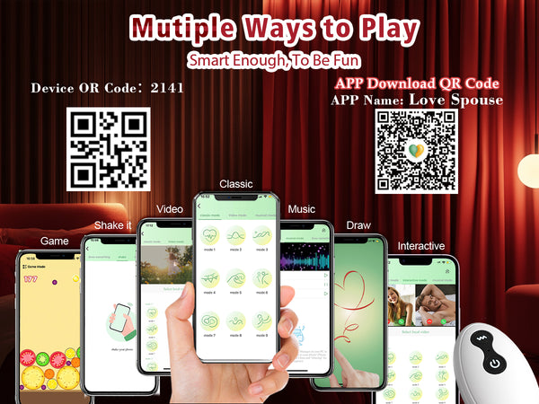 Tongue Oral Remote Control Wearable Vibrator, Couples Women Adult Sex Toys Games, APP Mini Panty Vibrator Clitoral Vaginal Stimulator, HOESDIK 10 Vibrations Couple Female Kinky Sex Toy Game Play
