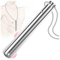 Anal Plug Sex Toy, 30" Long Necklace Stainless Steel Vibrating Butt Plug, 0.5" Diameter Metal Small Beginner Anal Trainer Vibrator Male Female Couples Adult Sex Toys, LITLLS Vibrators for Men Women
