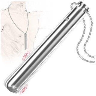 Anal Plug Sex Toy, 30" Long Necklace Stainless Steel Vibrating Butt Plug, 0.5" Diameter Metal Small Beginner Anal Trainer Vibrator Male Female Couples Adult Sex Toys, LITLLS Vibrators for Men Women
