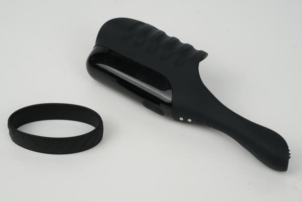 Adjustable Cock Ring with Vibrating Testicle Stimulator for Men Hands-Free Male Masturbation Vibrating Penis Training Device Adult Sex Toys for Men
