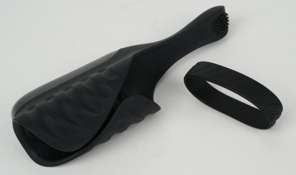 Adjustable Cock Ring with Vibrating Testicle Stimulator for Men Hands-Free Male Masturbation Vibrating Penis Training Device Adult Sex Toys for Men