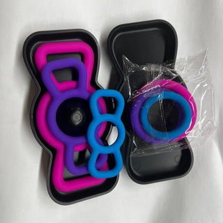 Adjustable Silicone Cock Ring for Enhanced Couple Play