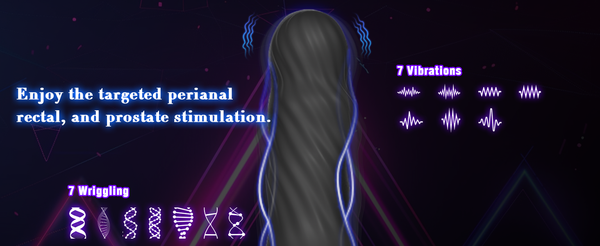 Anal Male Adult Sex Toys - Wriggling Rotating Vibrating Prostate Massager Anal Butt Plug Sex Toy for Men Women Couples, Porinda Remote Control Anal Dildo Vibrator with Suction Cup, 7 Modes Anal Beads