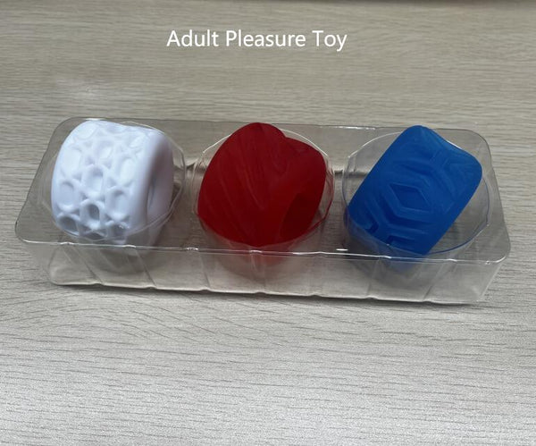 3 in 1 Male Masturbator Sex Toys for Men - Detachable Blowjob Stroker Pocket Pussy, Manual Penis Trainer with Open Design, Realistic 3D TPE Male Pleasure Toy