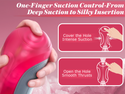 Squeezable Jelly Sleeve Manual Sucking Male Masturbator Adult Sex Toys for Men, Automatic Vibrating Realistic Textured Pocket Pussy, Penis Vibrator Stroker, Onahole Blowjob Sex Toy Machine for Men
