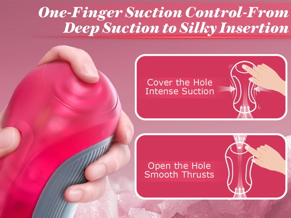 Squeezable Jelly Sleeve Manual Sucking Male Masturbator Adult Sex Toys for Men, Automatic Vibrating Realistic Textured Pocket Pussy, Penis Vibrator Stroker, Onahole Blowjob Sex Toy Machine for Men