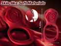 Couples Rose App Remote Control Wearable Vibrator, Couple Women Adult Sex Toys Games for Men, Hands Free Panty Clitoris Vibrator Vibrating Cock Ring, ZOOPLOU BDSM Female Sex Toy Clitoral Stimulator