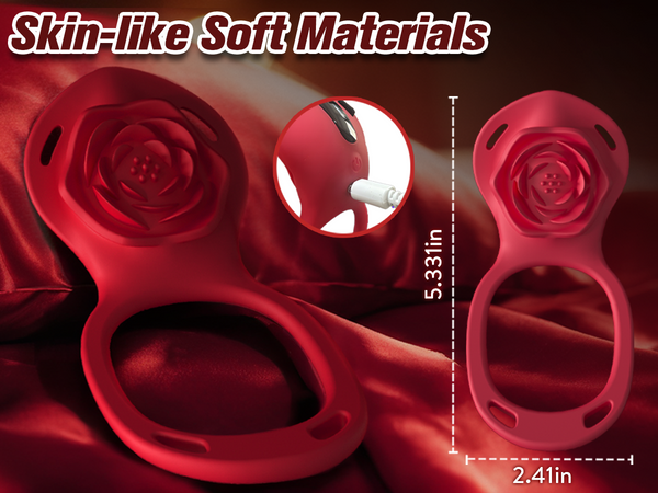 Couples Rose App Remote Control Wearable Vibrator, Couple Women Adult Sex Toys Games for Men, Hands Free Panty Clitoris Vibrator Vibrating Cock Ring, ZOOPLOU BDSM Female Sex Toy Clitoral Stimulator
