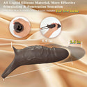 MYCREATMO Vibrating Penis Sleeve Cock Ring, All Liquid Silicone Couples Adult Sex Toys for Men Women, Penis Extender Vibrator Girth Enhancer Sleeve for Penis Testicles G Spot, Male Couple Sex Toy