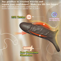 MYCREATMO Vibrating Penis Sleeve Cock Ring, All Liquid Silicone Couples Adult Sex Toys for Men Women, Penis Extender Vibrator Girth Enhancer Sleeve for Penis Testicles G Spot, Male Couple Sex Toy