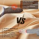 MYCREATMO Vibrating Penis Sleeve Cock Ring, All Liquid Silicone Couples Adult Sex Toys for Men Women, Penis Extender Vibrator Girth Enhancer Sleeve for Penis Testicles G Spot, Male Couple Sex Toy