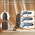 MYCREATMO Vibrating Penis Sleeve Cock Ring, All Liquid Silicone Couples Adult Sex Toys for Men Women, Penis Extender Vibrator Girth Enhancer Sleeve for Penis Testicles G Spot, Male Couple Sex Toy
