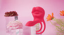 Vibrating Penis Sleeve Cock Ring with Full Lips Tongue Clitoral Stimulator, Penis Ring Vibrator Extender for G Spot Stimulation,Couples Adult Sex Toys for Men Women,HOESDIK Male Couple Sex Toy for Men Visit the HOESDIK Store