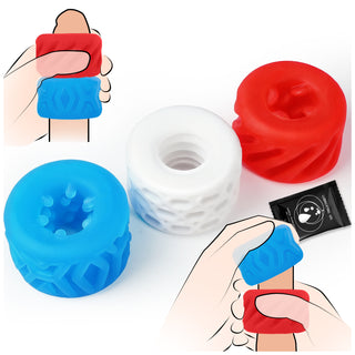 Male Masturbator Adult Sex Toys for Men, 6-Texture Reversible Pocket Pussy Stroker Kit, Penis Blowjob Masturbators Pocket Pussies, Mens Jelly Realistic Egg Masturbation Sleeve, Kinky Onahole Sex Toy
