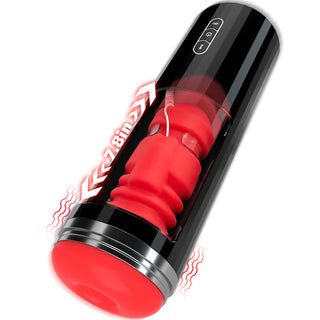 Thrusting Male Masturbator, Pocket Pussy Stroker with 7 Thrusting and 7 Vibrations Modes, Sex Toys for Men