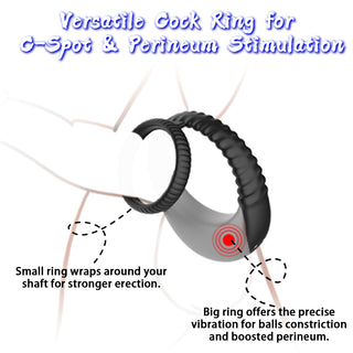 Vibrating 2 in 1 Cock Ring