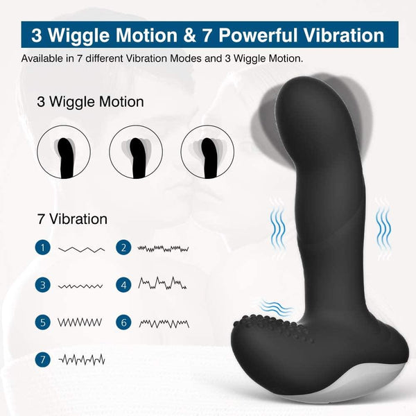 CHEVEN Wiggle-Motion Dual Motors Vibrating Anal Vibrator - loveorl